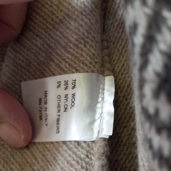 A. Ida append front wool blend sweater. Size large - Picture 7 of 8